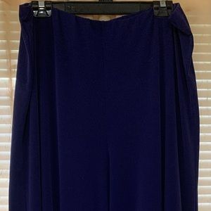 Alfani XL Blue wide leg stretch pants